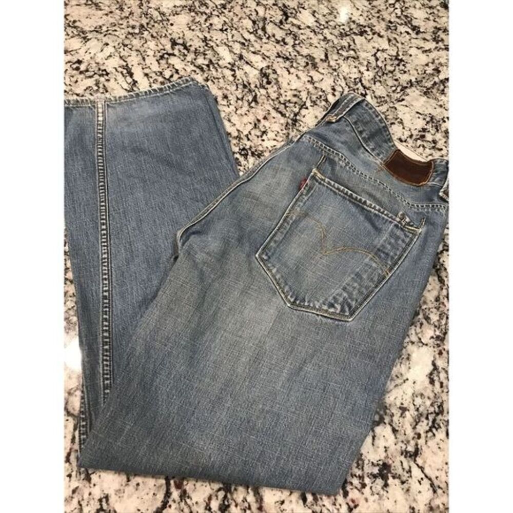 Vintage!! Levis 701 S Straight‎ Fit Light Wash Jeans 36x32